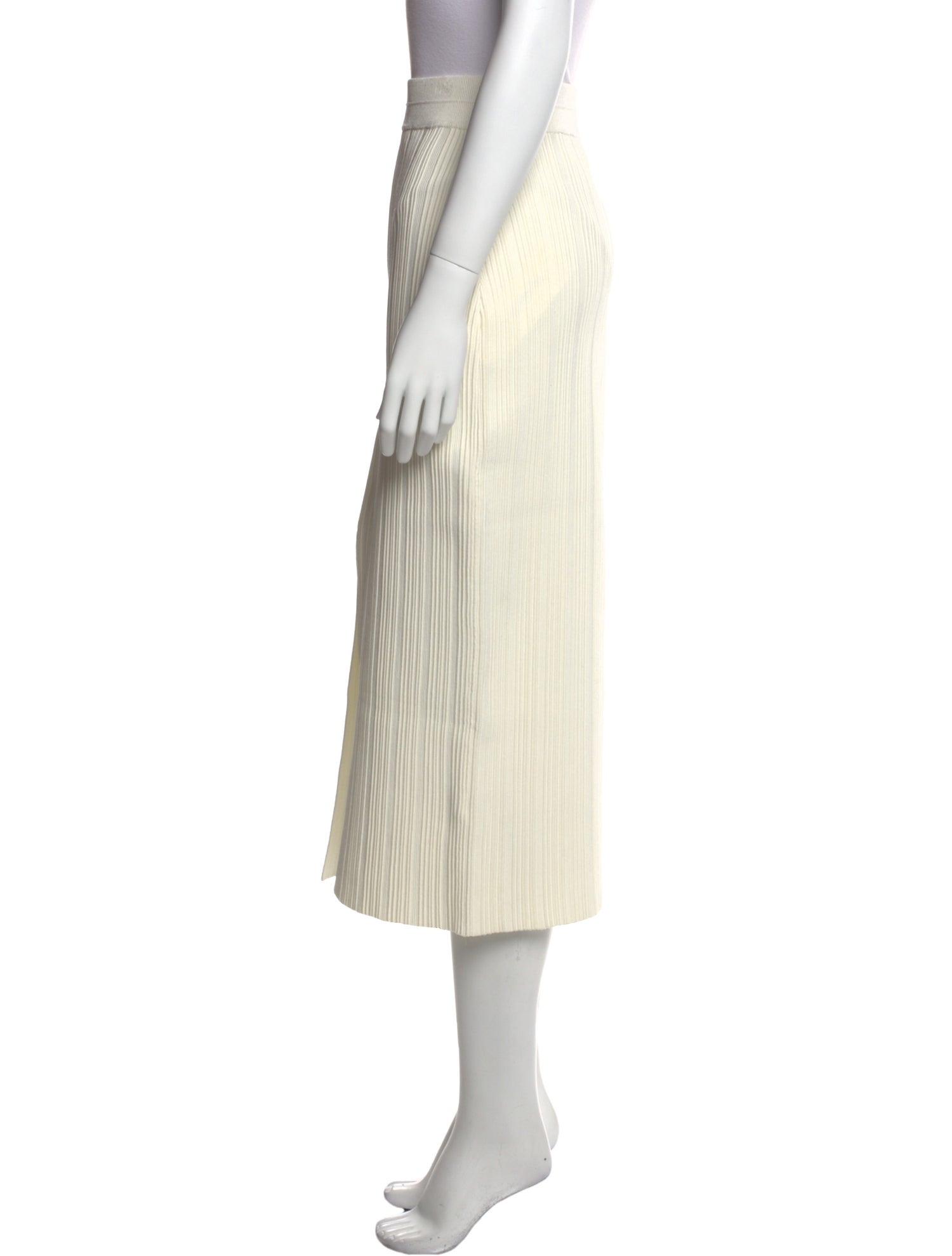 Yigal Azrouël Pleated Accents Midi Length Skirt