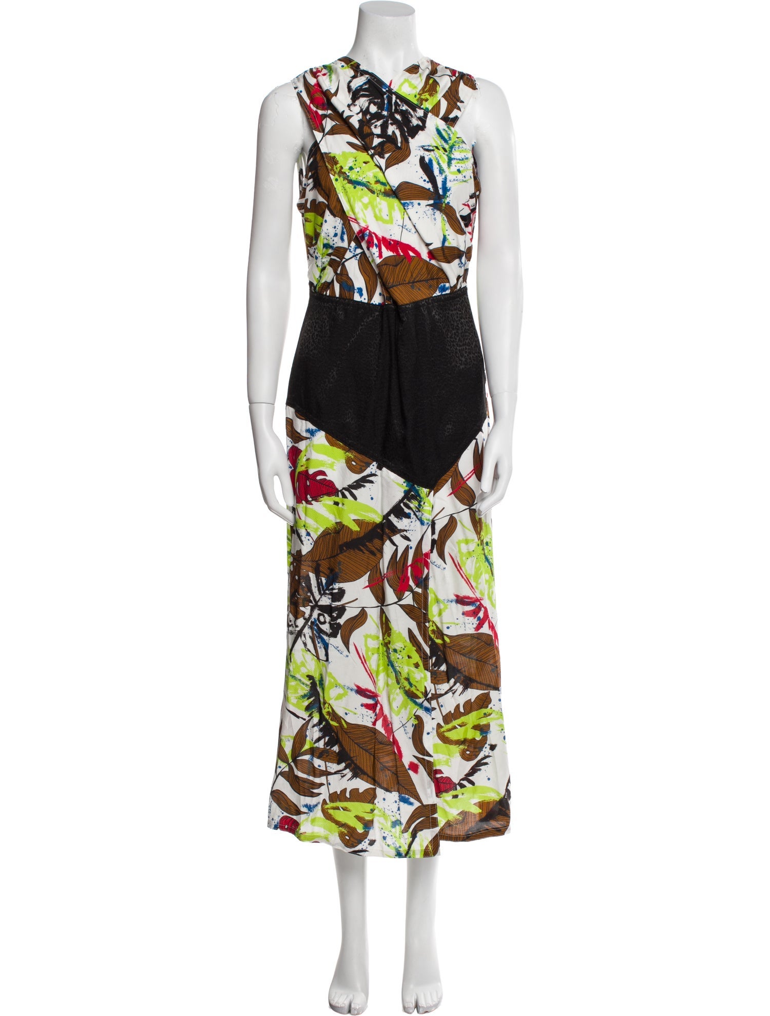 Yigal Azrouël Printed Long Dress