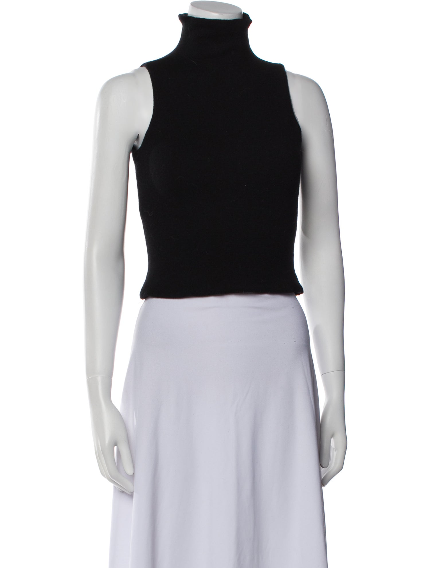 Yigal Azrouël Merino Wool Turtleneck Crop Top