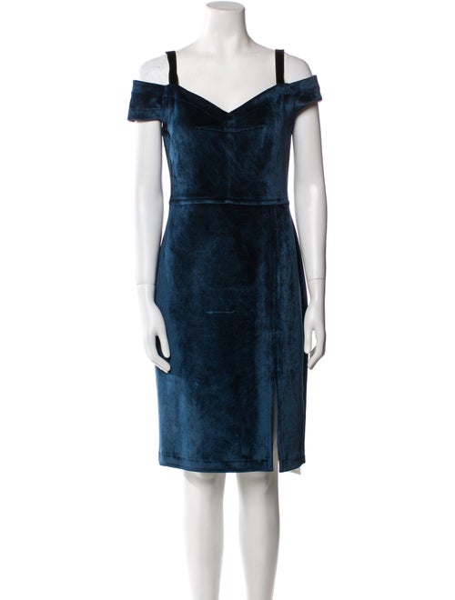 Yigal Azrouël Velvet Knee-Length Dress