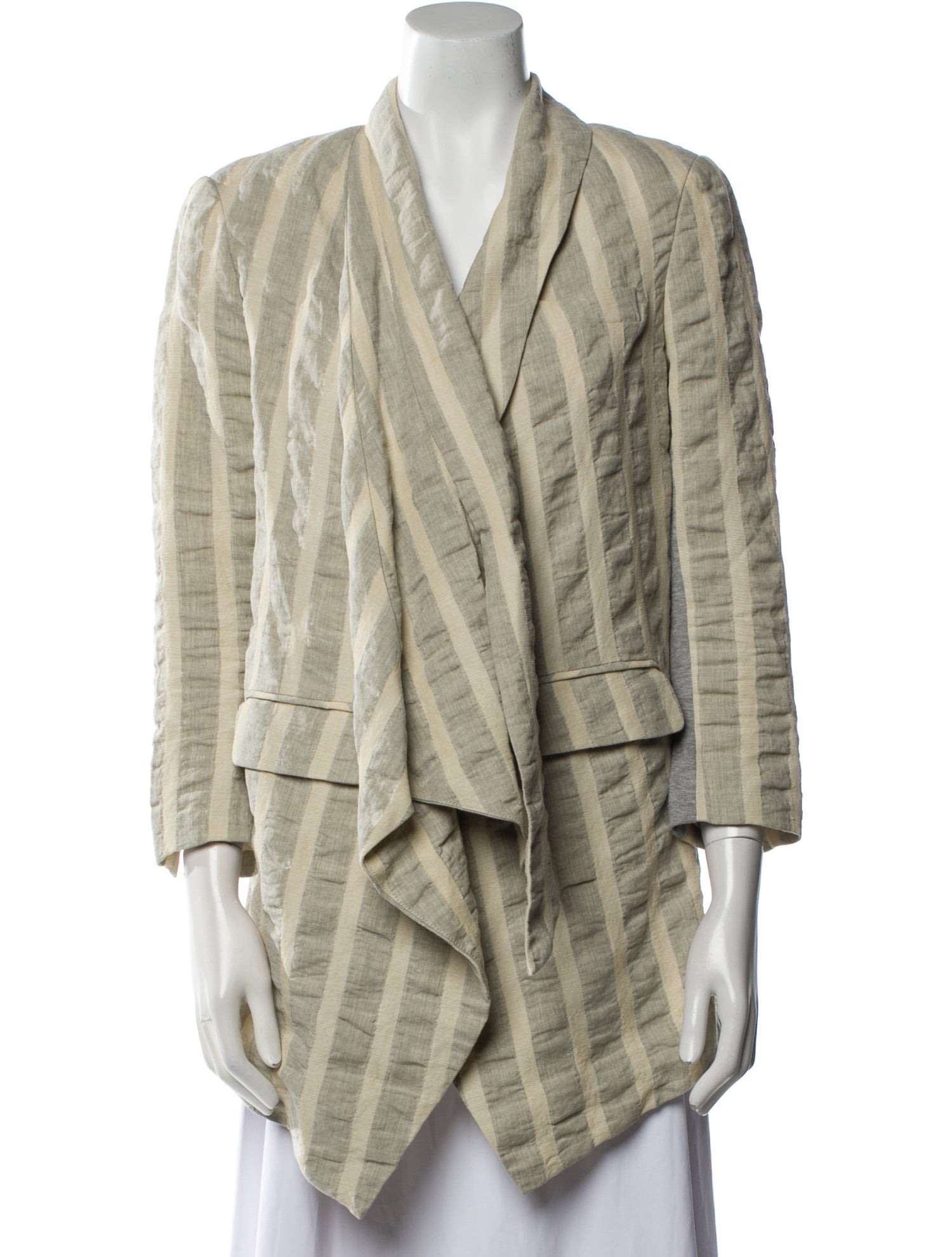 Yigal Azrouël Linen Plaid Print Blazer