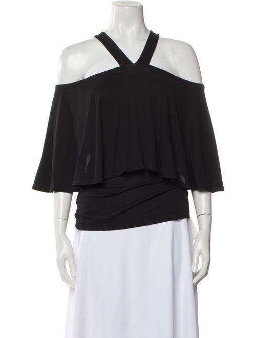 Yigal Azrouël Off-The-Shoulder Three-Quarter Sleeve Blouse