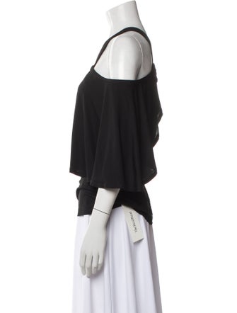 Yigal Azrouël Off-The-Shoulder Three-Quarter Sleeve Blouse