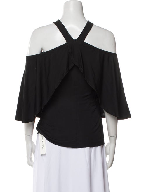 Yigal Azrouël Off-The-Shoulder Three-Quarter Sleeve Blouse