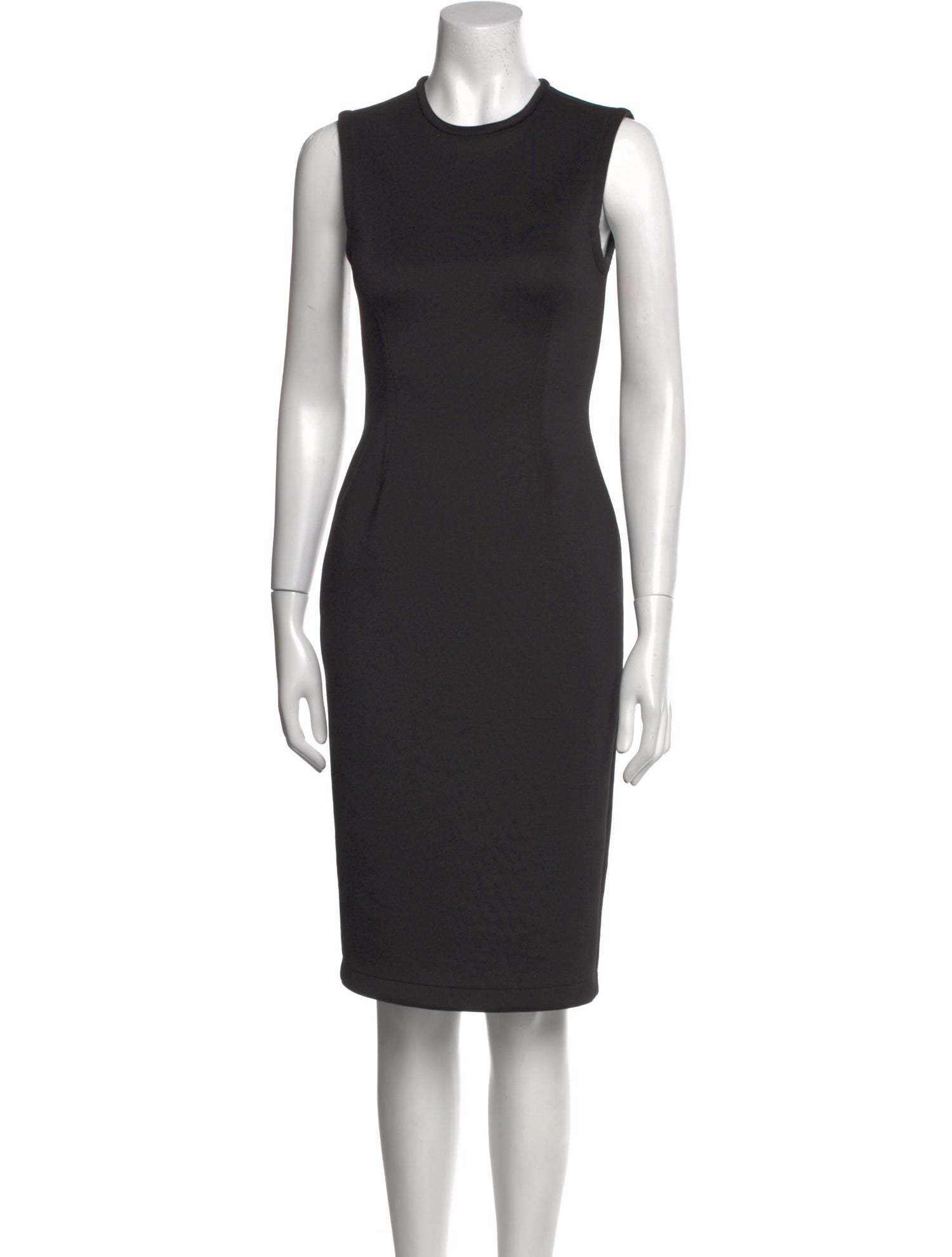 Yigal Azrouël Crew Neck Midi Length Dress