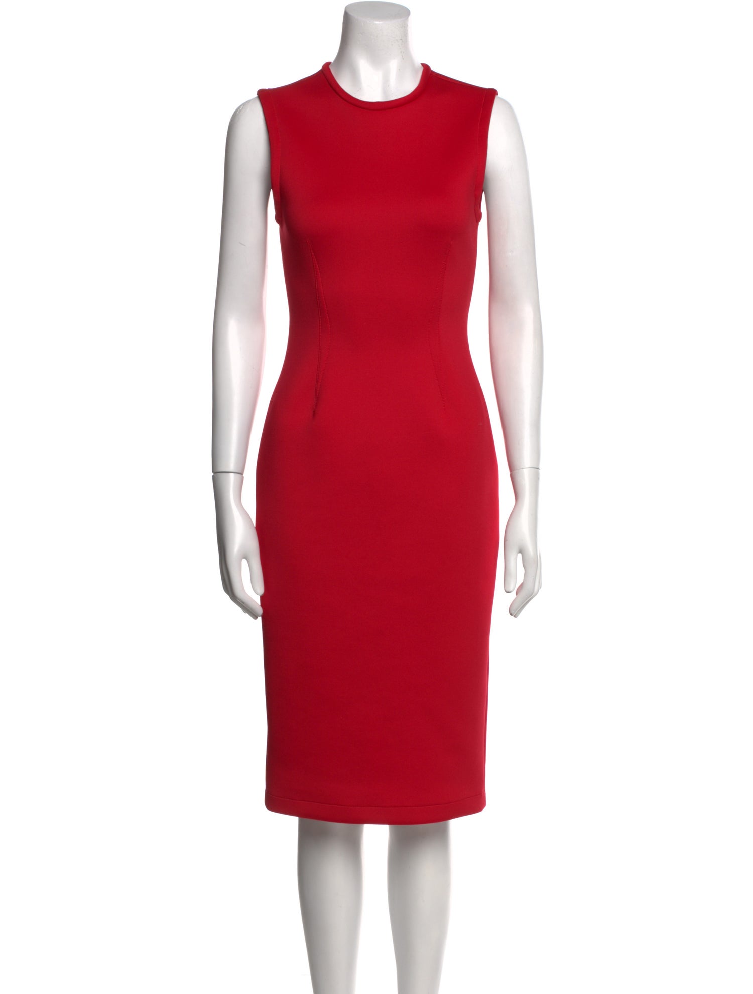 Yigal Azrouël Crew Neck Midi Length Dress