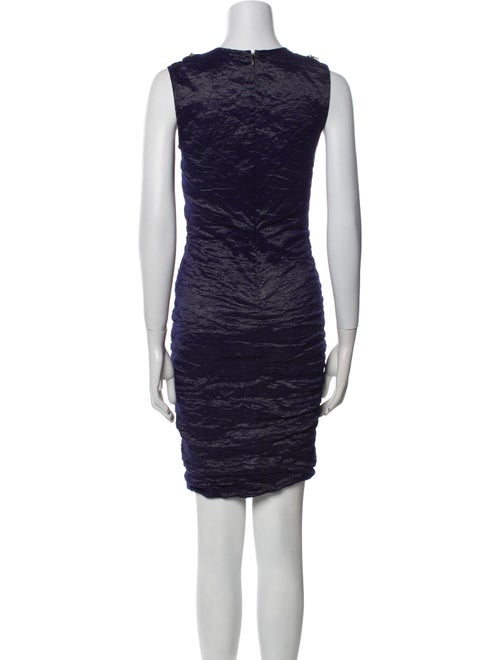 Yigal Azrouël Crew Neck Mini Dress