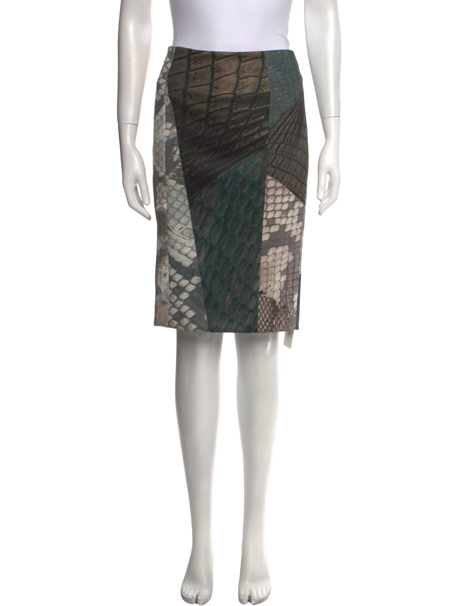 Yigal Azrouël Plaid Print Knee-Length Skirt