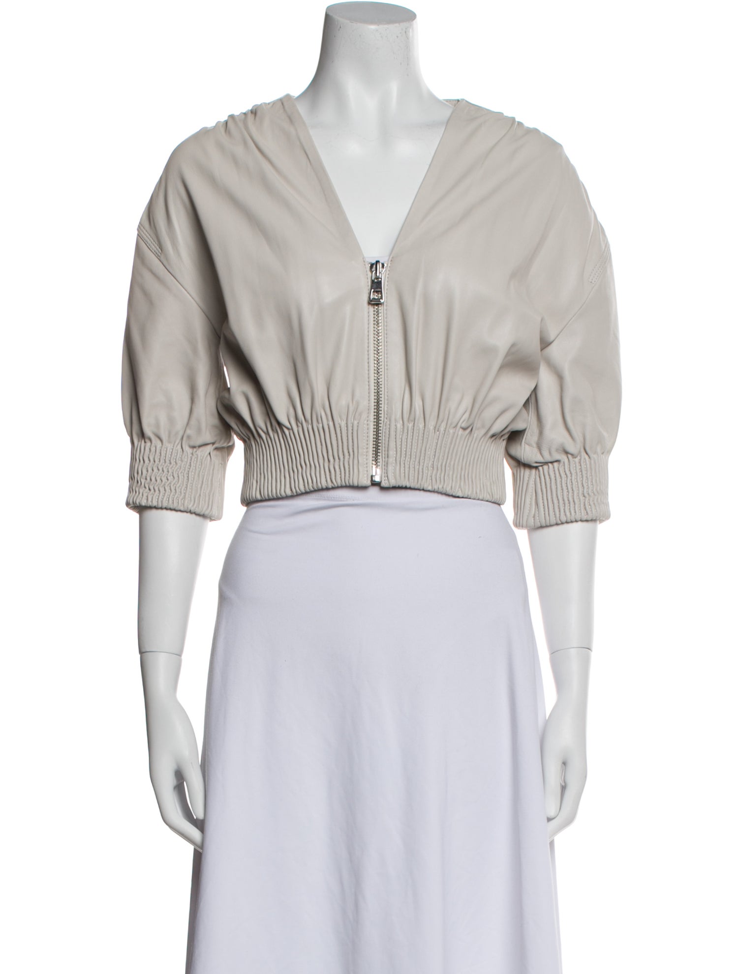 Yigal Azrouël Leather Bolero