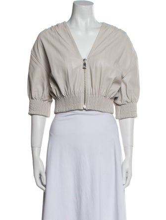 Yigal Azrouël Leather Bolero