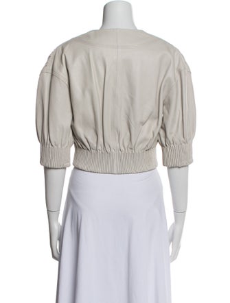 Yigal Azrouël Leather Bolero