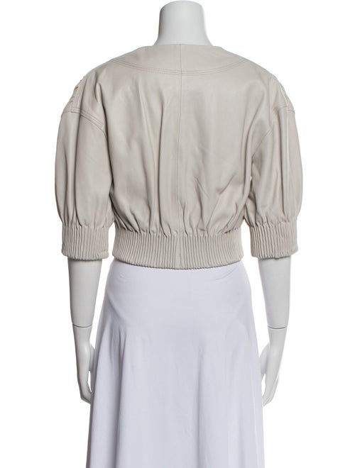 Yigal Azrouël Leather Bolero