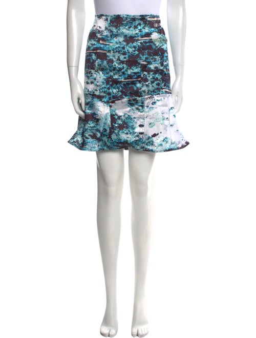 Yigal Azrouël Tie-Dye Print Mini Skirt