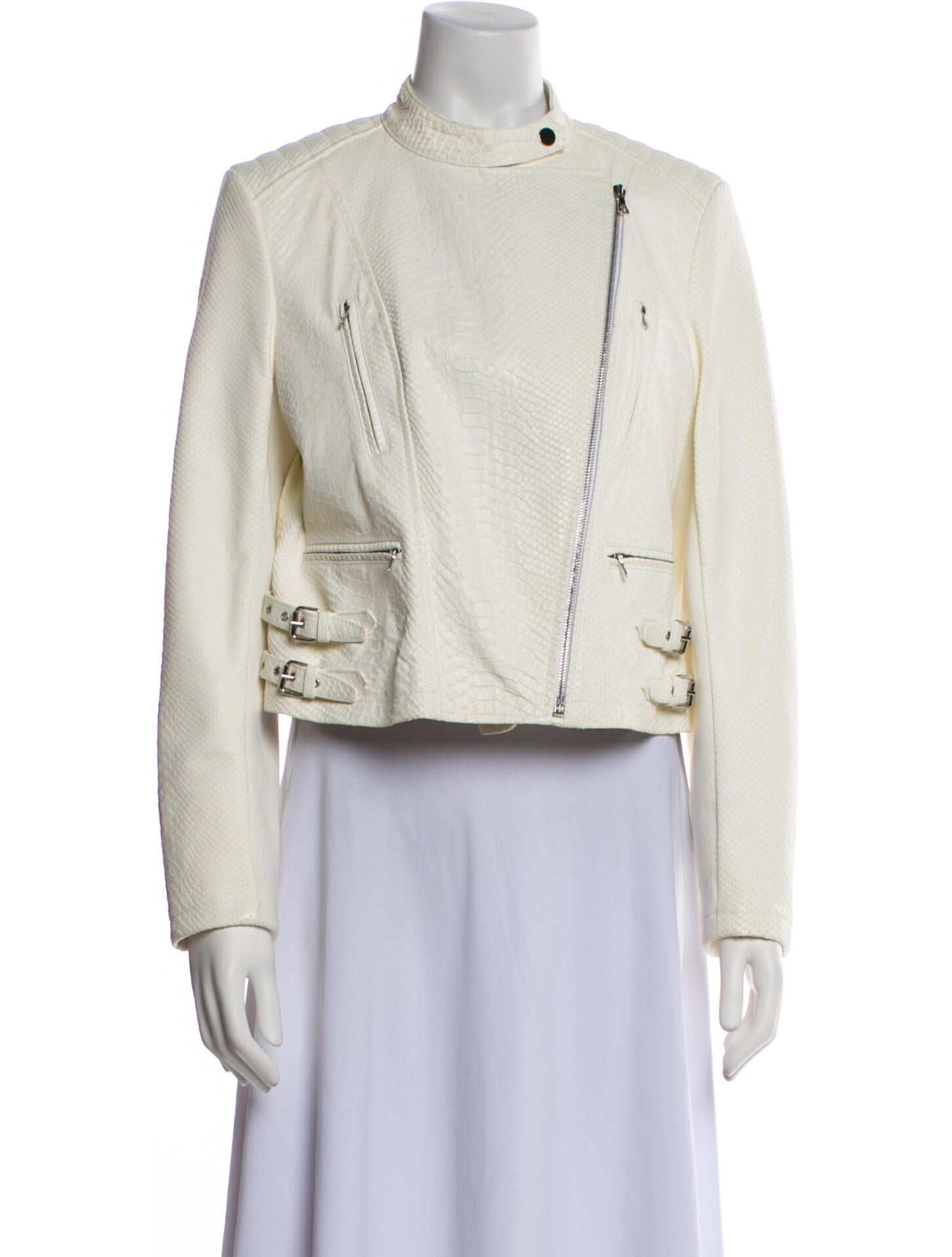 Yigal Azrouël Lamb Leather Biker Jacket