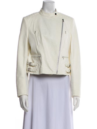 Yigal Azrouël Lamb Leather Biker Jacket