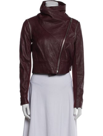 Yigal Azrouël Leather Biker Jacket