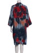Yigal Azrouël Printed Midi Length Dress