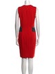 Yigal Azrouël V-Neck Knee-Length Dress