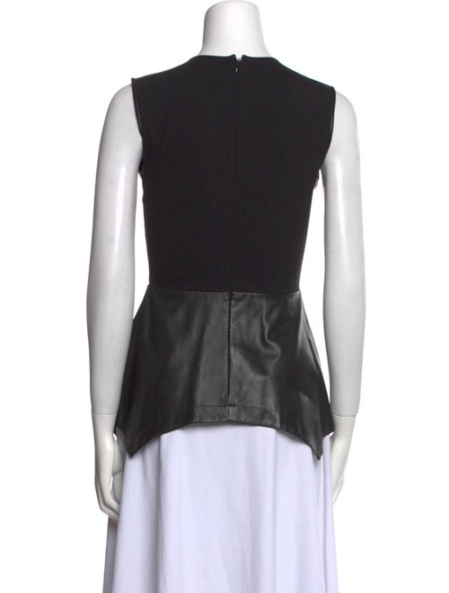 Yigal Azrouël Linen Crew Neck Top