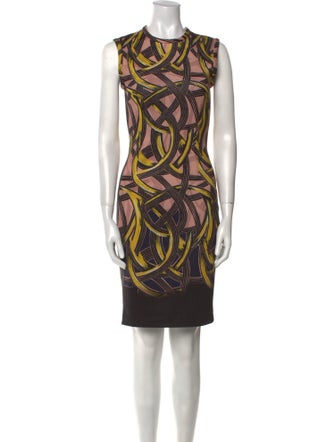 Yigal Azrouël Printed Knee-Length Dress