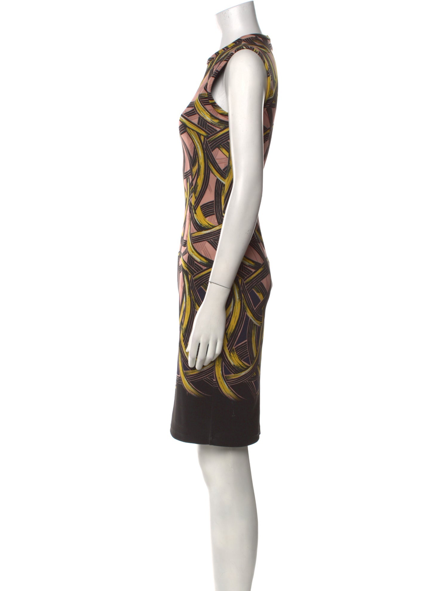 Yigal Azrouël Printed Knee-Length Dress