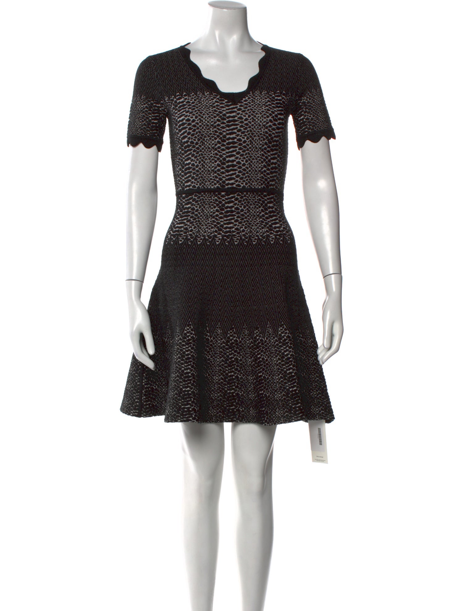 Yigal Azrouël Square Neckline Mini Dress