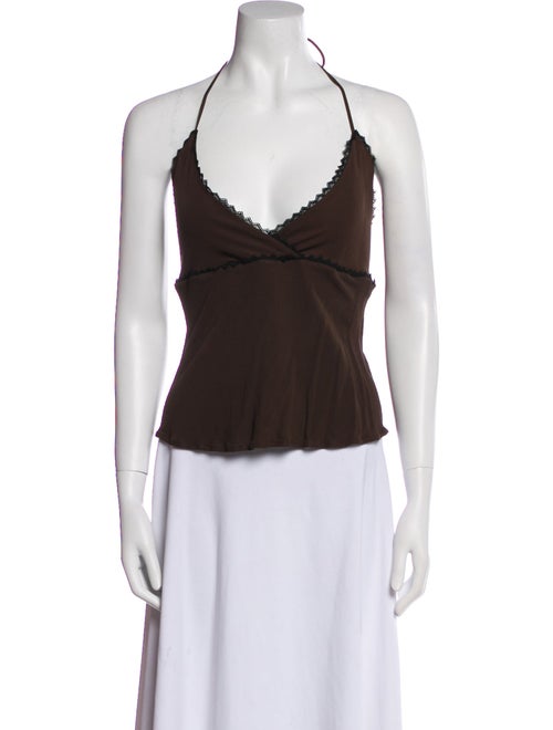 Yigal Azrouël V-Neck Sleeveless Top