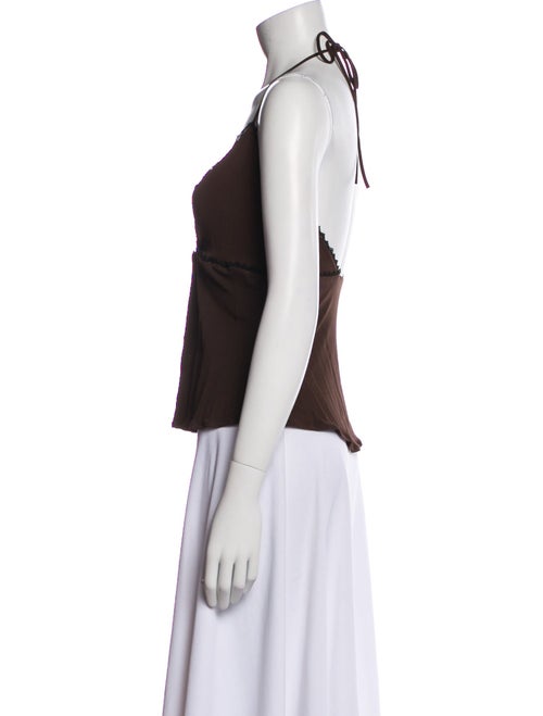 Yigal Azrouël V-Neck Sleeveless Top