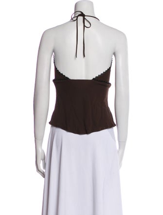 Yigal Azrouël V-Neck Sleeveless Top