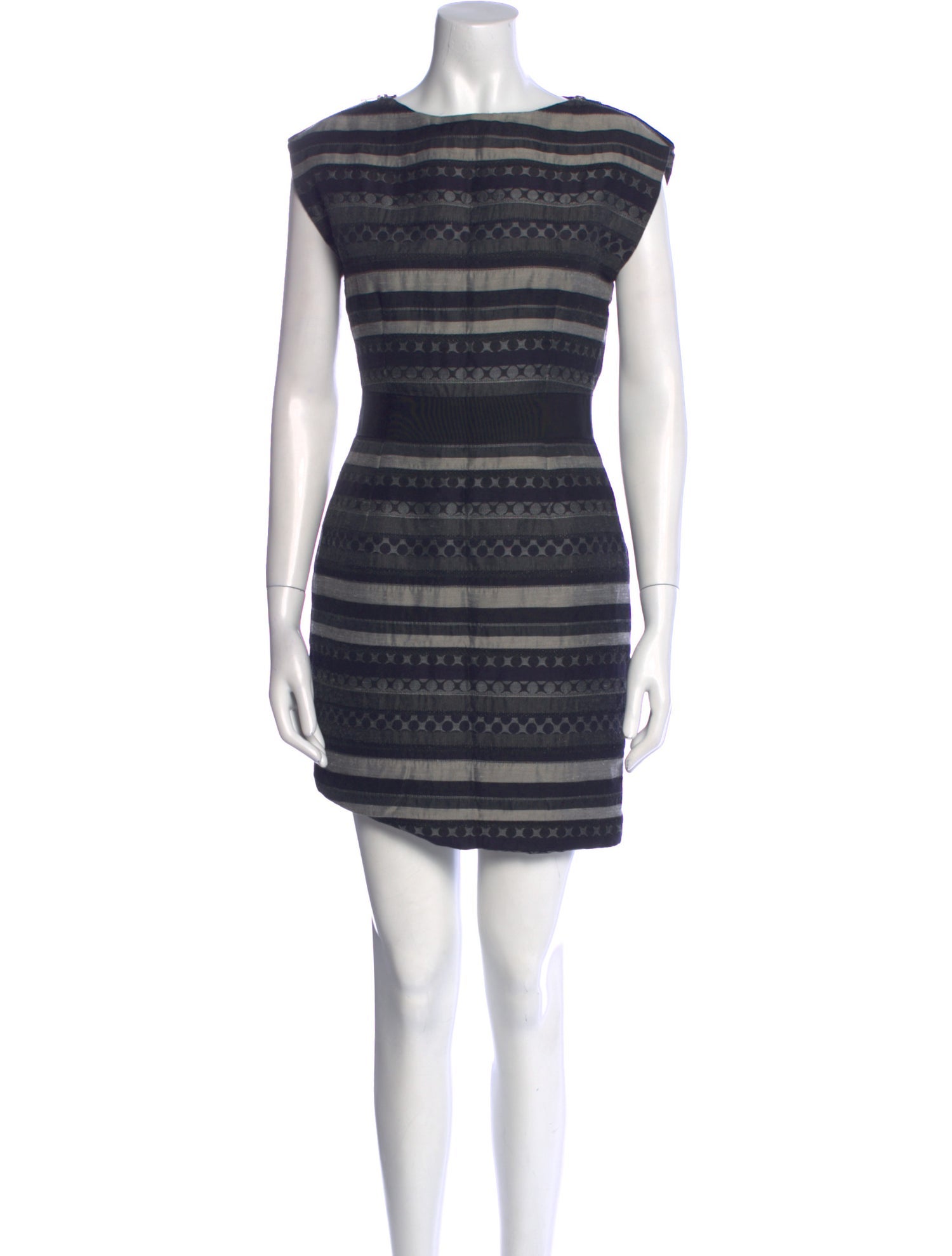 Yigal Azrouël Striped Mini Dress