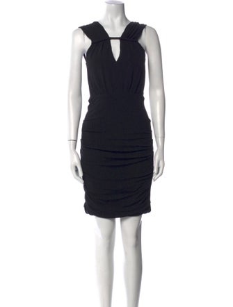 Yigal Azrouël V-Neck Mini Dress