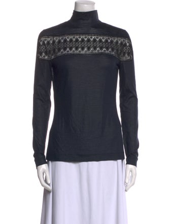 Yigal Azrouël Turtleneck Long Sleeve Top