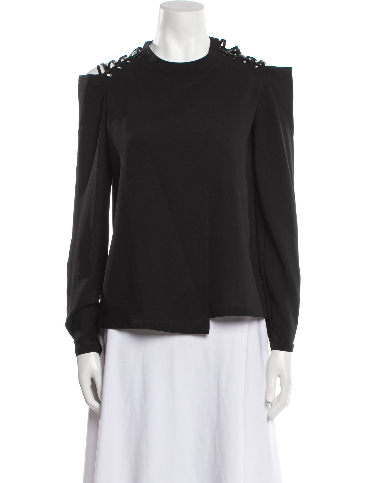 Yigal Azrouël Crew Neck Long Sleeve Blouse w/ Tags