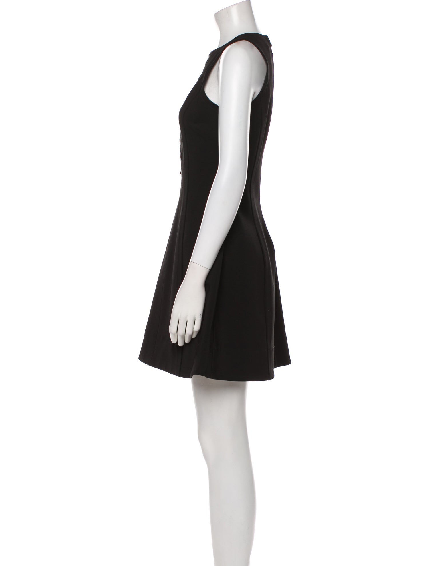 Yigal Azrouël Crew Neck Mini Dress