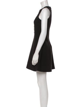 Yigal Azrouël Crew Neck Mini Dress