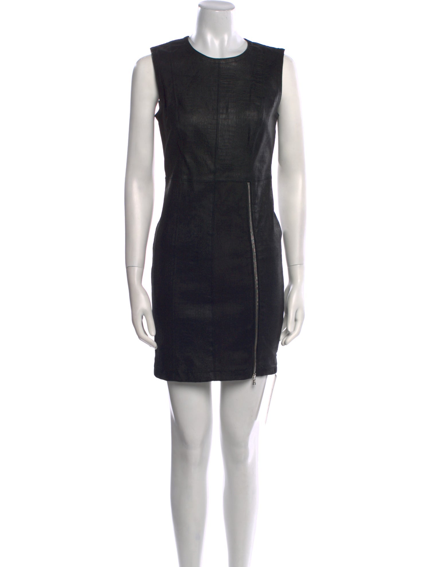 Yigal Azrouël Leather Mini Dress