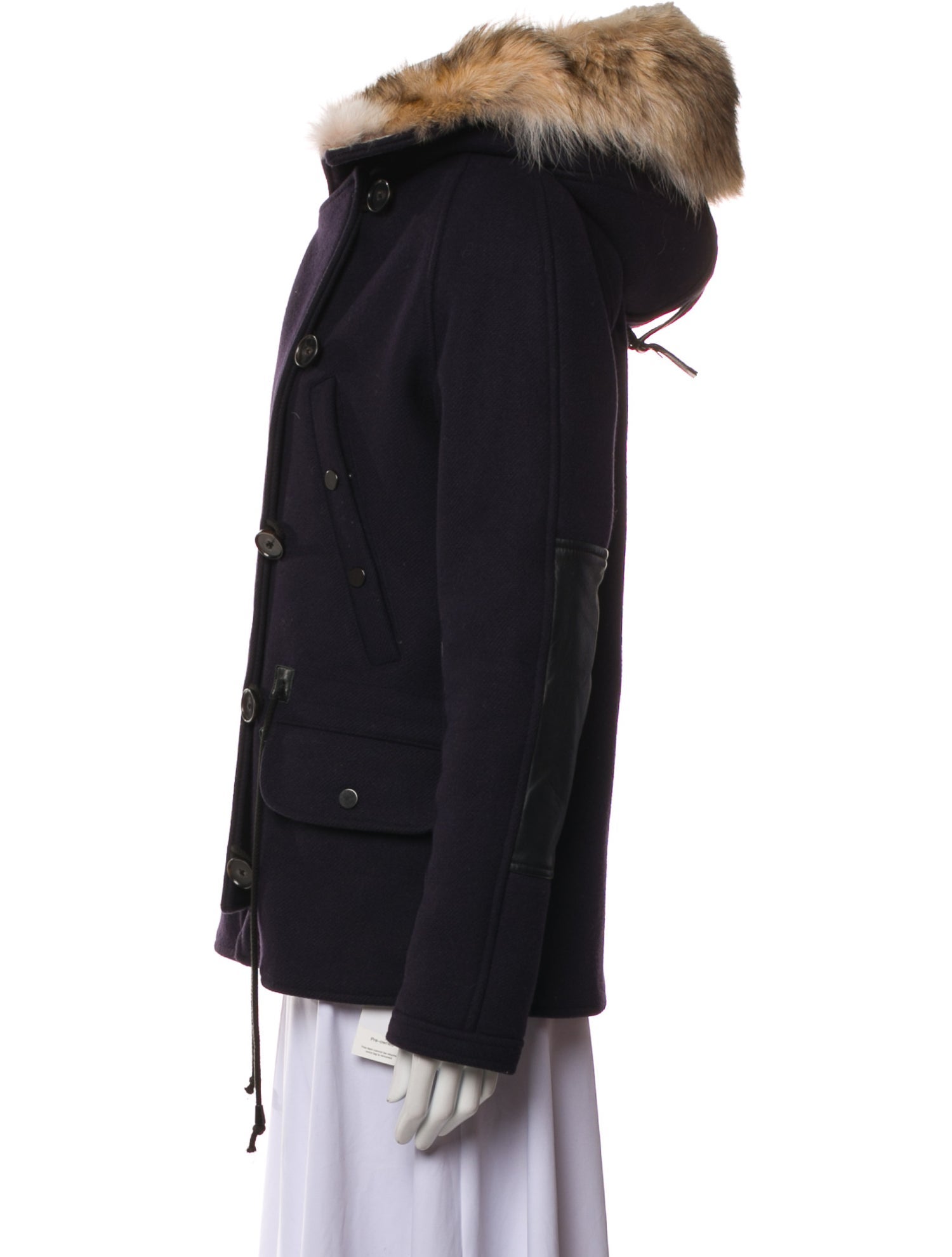 Yigal Azrouël Wool Fur Coat