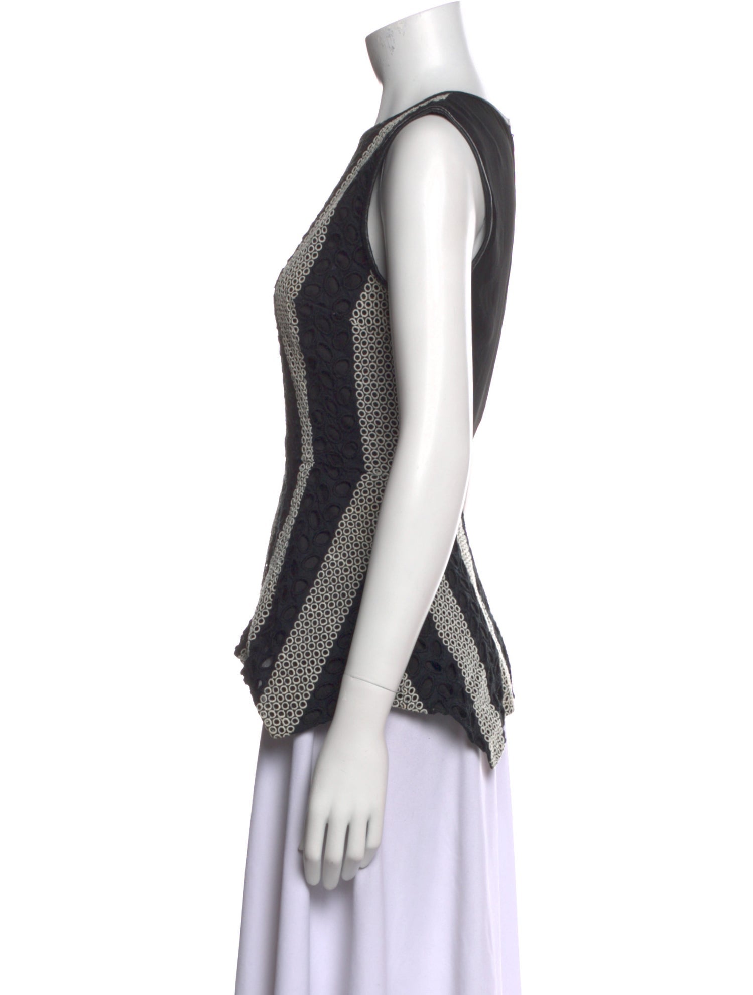 Yigal Azrouël Printed Crew Neck Top