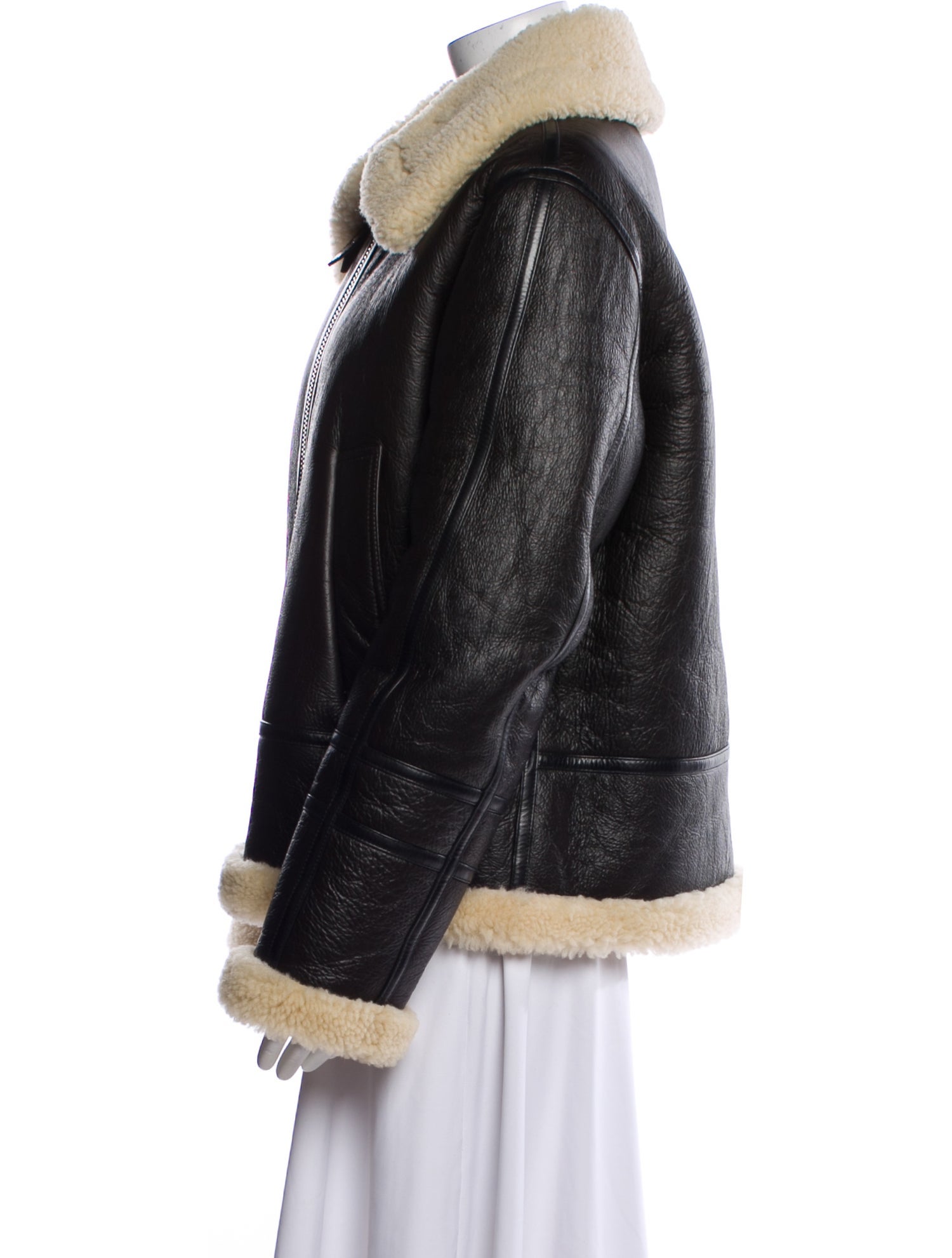 Yigal Azrouël Lambskin Faux Fur Jacket w/ Tags