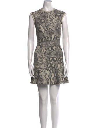 Yigal Azrouël Animal Print Mini Dress