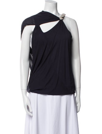 Yigal Azrouël Asymmetrical Sleeveless Top