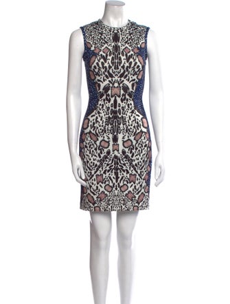 Yigal Azrouël Animal Print Mini Dress