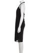 Yigal Azrouël Halterneck Knee-Length Dress
