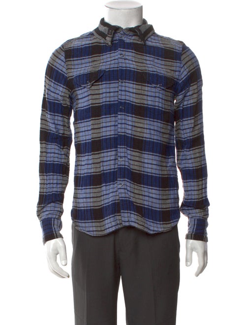 Yigal Azrouël Plaid Print Long Sleeve Shirt