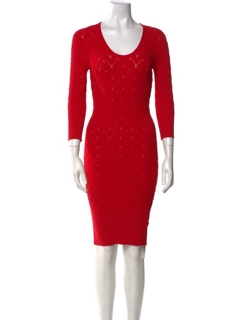 Yigal Azrouël Scoop Neck Knee-Length Dress