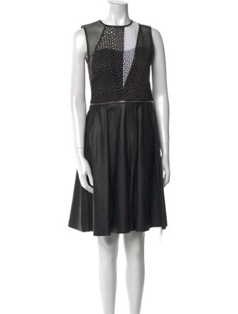 Yigal Azrouël Crew Neck Knee-Length Dress