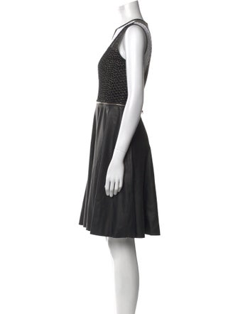 Yigal Azrouël Crew Neck Knee-Length Dress