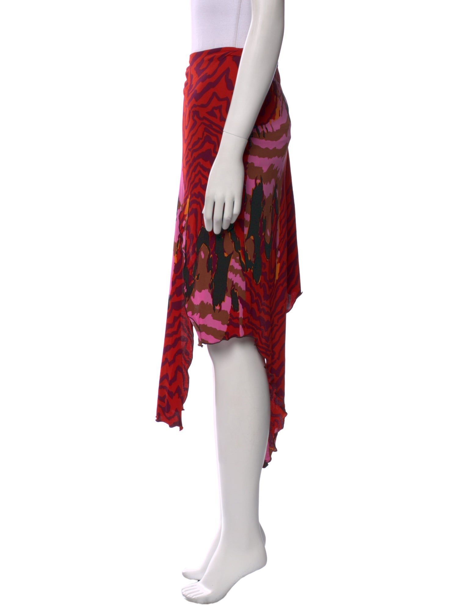 Yigal Azrouël Printed Midi Length Skirt