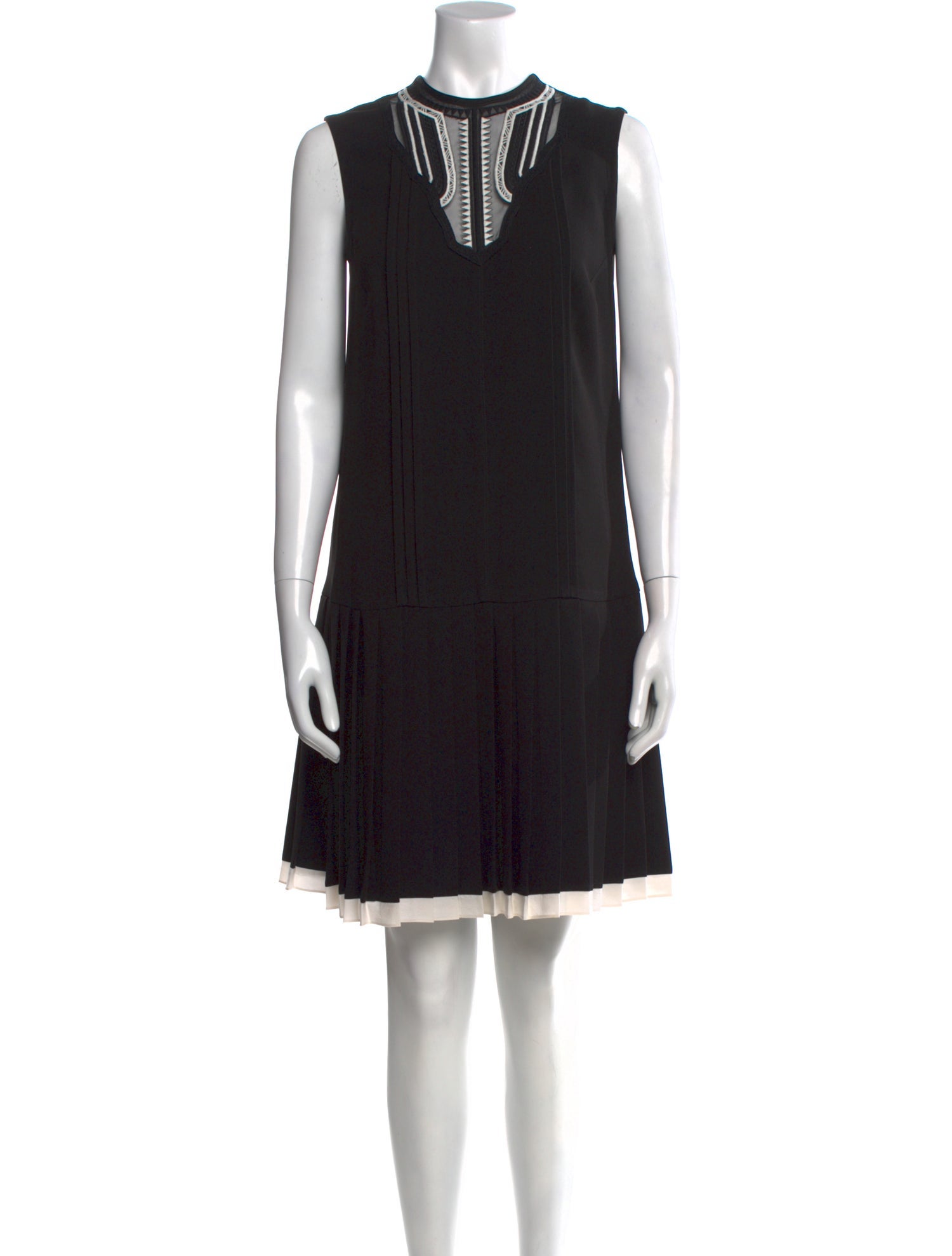 Yigal Azrouël Crew Neck Mini Dress