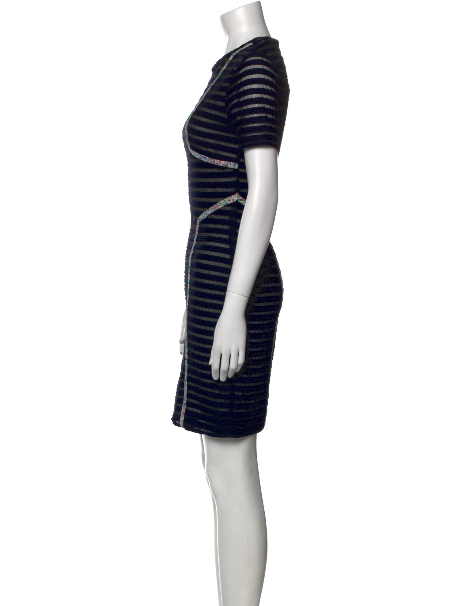 Yigal Azrouël Striped Mini Dress